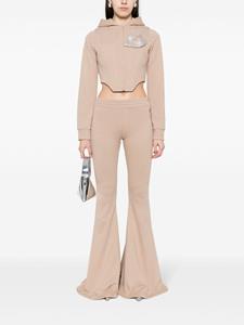 Giuseppe Di Morabito flared jersey trousers - Beige