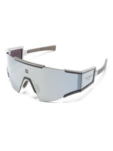 Balmain Eyewear Fletche shield-frame sunglasses - Zilver