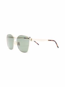 saintlaurenteyewear Saint Laurent Eyewear Zonnebril met vierkant montuur - Goud