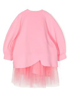 jnbybyjnby jnby by JNBY Sweaterjurk met tulen vlak - Roze