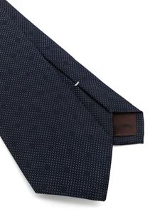 Canali patterned-jacquard silk tie - Blauw