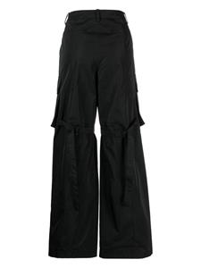 Juun.J high-waisted cargo trousers - Zwart