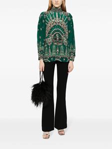 Camilla Zijden blouse met print - Veelkleurig