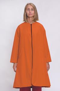 Càpe Concept Damen vegan Jacke Middle Long Kürbis Orange