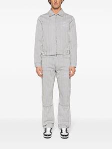 AMIRI Gestreepte katoenen cargo broek - Zwart