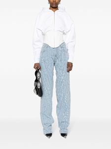 Mugler Jeans met toelopende pijpen - Blauw