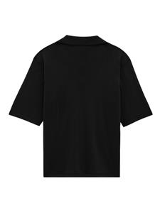 saintlaurent Saint Laurent Cassandre wollen poloshirt - Zwart