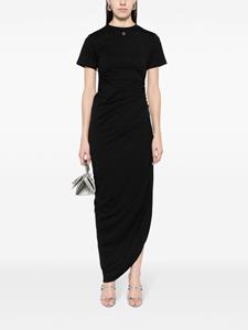 giuseppedimorabito Giuseppe Di Morabito Gedrapeerde maxi T-shirtjurk - Zwart