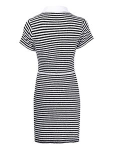 charlesjeffreyloverboy Charles Jeffrey Loverboy Gestreepte mini-jurk - Wit