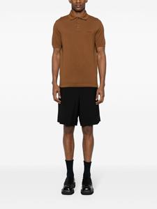 Zegna Intarsia poloshirt - Bruin