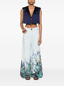 forteforte Forte Forte Broek met wijde pijpen - Blauw