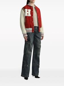 Halfboy High waist cargo jeans met wijde pijpen - Blauw