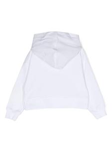 Monnalisa Hoodie verfraaid met stras - Wit