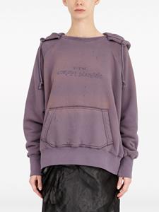 Maison Margiela Hoodie met logo - Paars