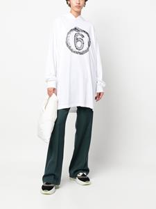 mm6maisonmargiela MM6 Maison Margiela Oversized hoodie - Wit