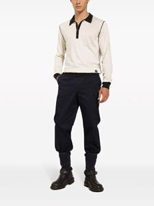 dolce&gabbana Dolce & Gabbana Trainingsbroek met logopatch en toelopende pijpen - Blauw