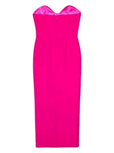 thenewarrivalsilkyazozel The New Arrivals Ilkyaz Ozel Paloma crêpe midi-jurk - Roze