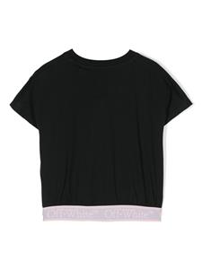off-whitekids Off-White Kids T-shirt met logoprint - Zwart