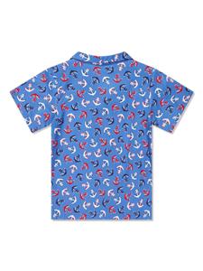 rachelriley Rachel Riley Katoenen shirt met anker print - Blauw