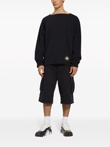 dolce&gabbana Dolce & Gabbana Katoenen cargo shorts met logo applicatie - Blauw