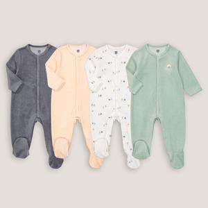 LA REDOUTE COLLECTIONS Set van 4 pyjama's in fluweel