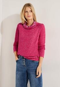 Cecil Langarmshirt aus softem Materialmix