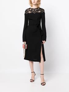 ermannoscervino Ermanno Scervino Gesmockte midi-jurk - Zwart