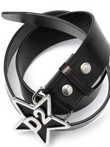 Dsquared2 D2 logo-buckle belt - Zwart