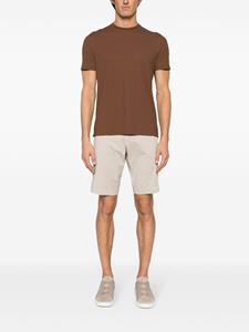 Fay Bermuda shorts met logopatch - Beige