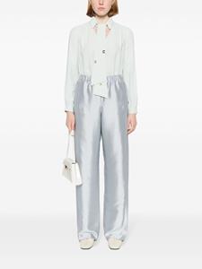 giorgioarmani Giorgio Armani Satijnen plooibroek - Blauw