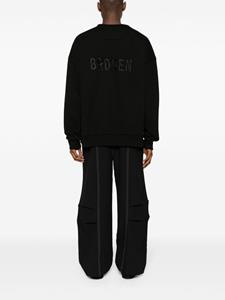 Juun.J Sweater met geborduurd logo - Zwart