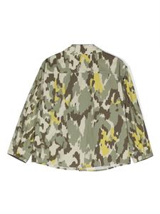 aspesikids Aspesi Kids Shirt met camouflageprint - Groen