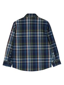 Aspesi Kids checked cotton shirt - Blauw