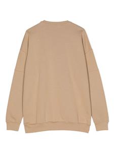balmainkids Balmain Kids Sweater met logoprint - Bruin