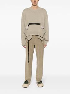 craiggreen Craig Green Asymmetrische trui met ritszak - Beige