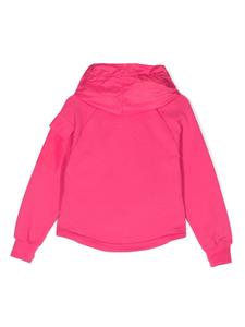 msgmkids MSGM Kids Katoenen hoodie met trekkoord - Roze