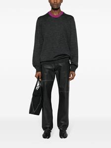 maisonmargiela Maison Margiela Wollen trui met contrasterende kraag - Grijs