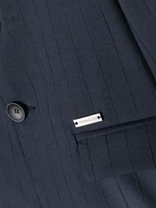 Monnalisa Blazer met vlinderstrik en krijtstreep - Blauw