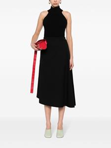 Jil Sander virgin wool midi skirt - Zwart