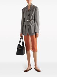 Prada Organza midi-rok - Oranje