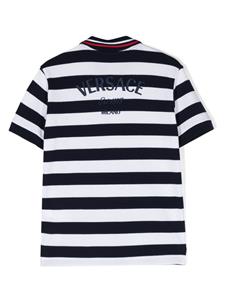 versacekids Versace Kids Gestreept poloshirt - Blauw