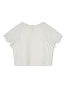 chloékids Chloé Kids Jurk met kant - Wit