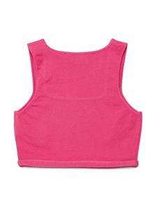 dsquared2kids DSQUARED2 KIDS Tanktop met logoplakkaat - Roze