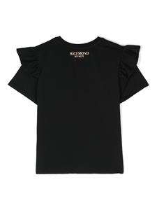 johnrichmondjunior John Richmond Junior T-shirt verfraaid met kristallen - Zwart