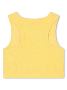 marcjacobskids Marc Jacobs Kids Cropped top met logo jacquard - Geel