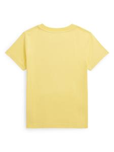 Ralph Lauren Kids T-shirt met geborduurd logo - Geel