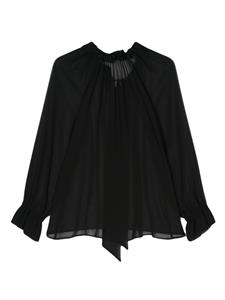 P.A.R.O.S.H. Chiffon blouse - Zwart