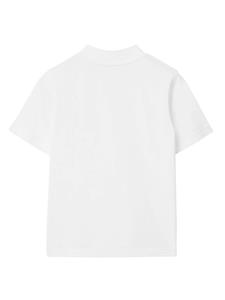 burberrykids Burberry Kids Katoenen T-shirt met print - Wit