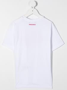 dsquared2kids DSQUARED2 KIDS T-shirt met logoprint - Wit