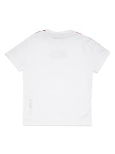 dsquared2kids DSQUARED2 KIDS Katoenen T-shirt met logoprint - Wit